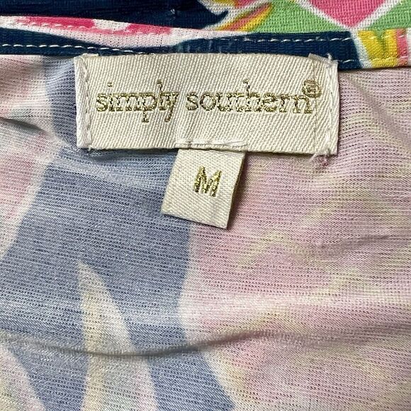 Simply Southern Pineapple Multicolor Dress With Pockets Size Medium - Picture 3 of 7